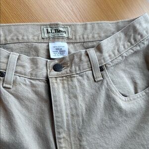 L.L. Bean Men's 5 pocket - Light Khaki